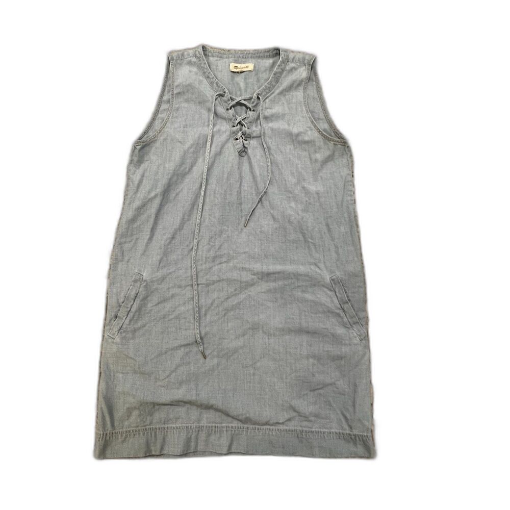 Madewell Denim Dress, 100% Cotton, Pockets, Size Medium